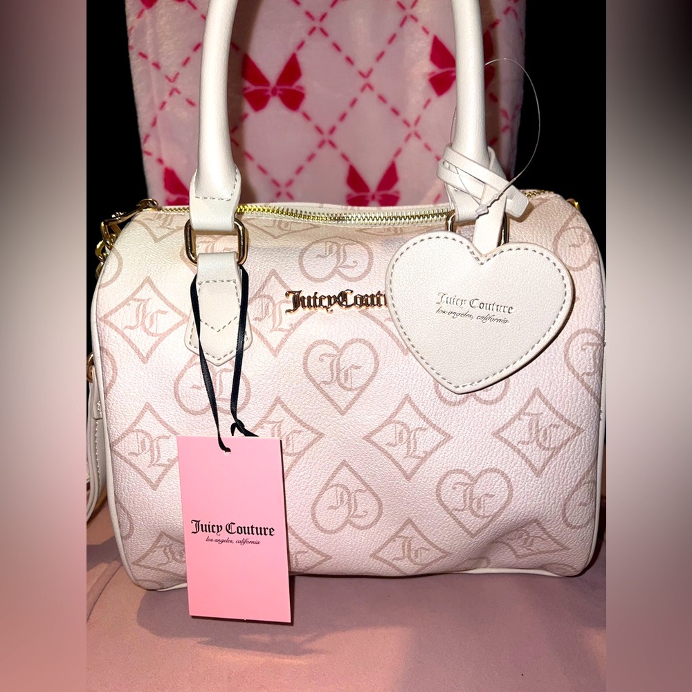 New Release Juicy Couture Fame off white satchel